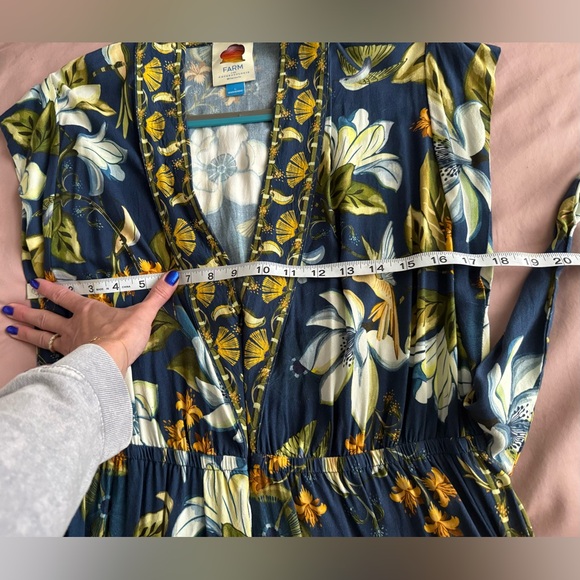 Farm Rio x Anthropologie Hummingbird Floral Jumpsuit - Picture 9 of 10